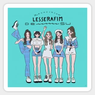 Le sserafim cute digital drawing Sticker